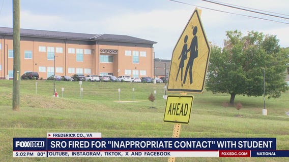 School resource officer fired after 'inappropriate contact' with student
