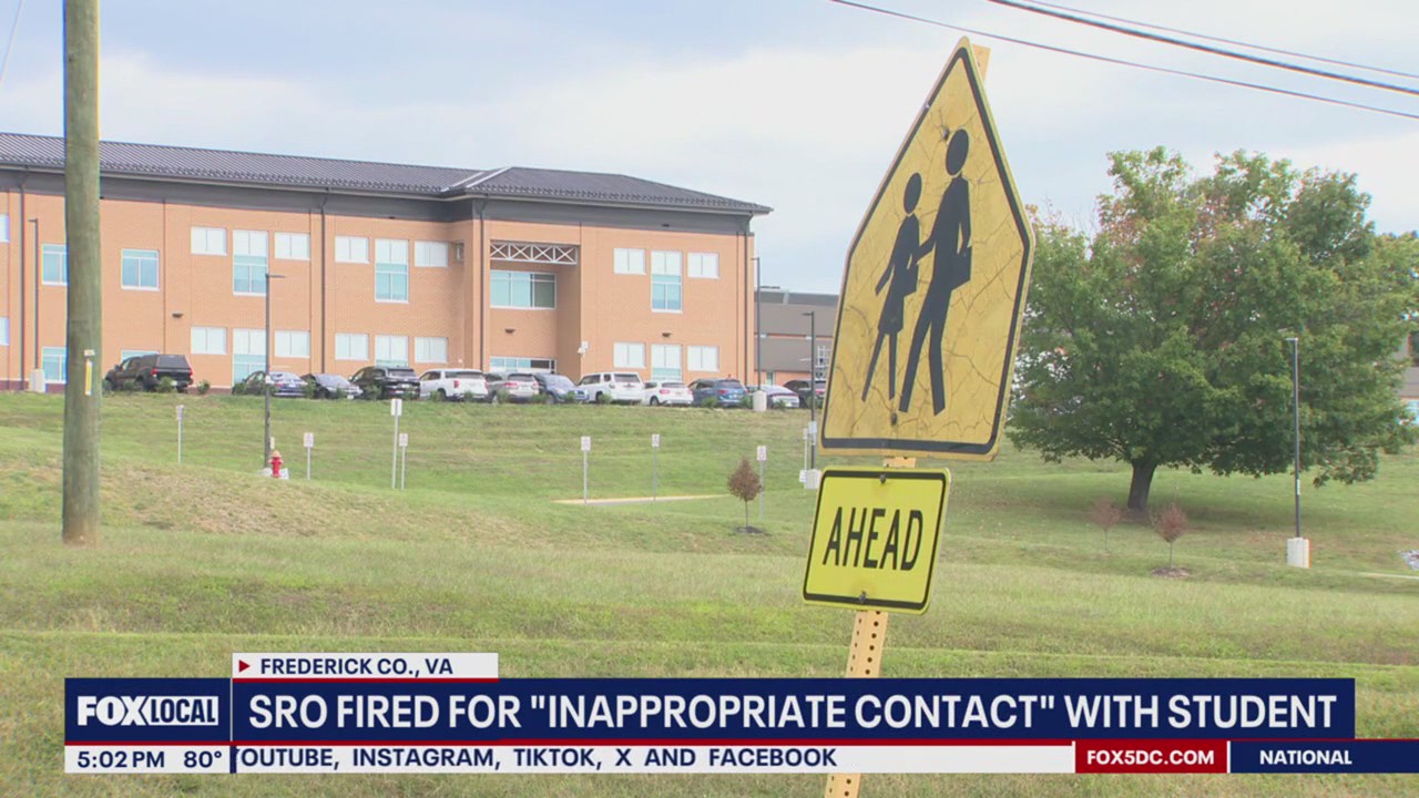School resource officer fired after 'inappropriate contact' with student