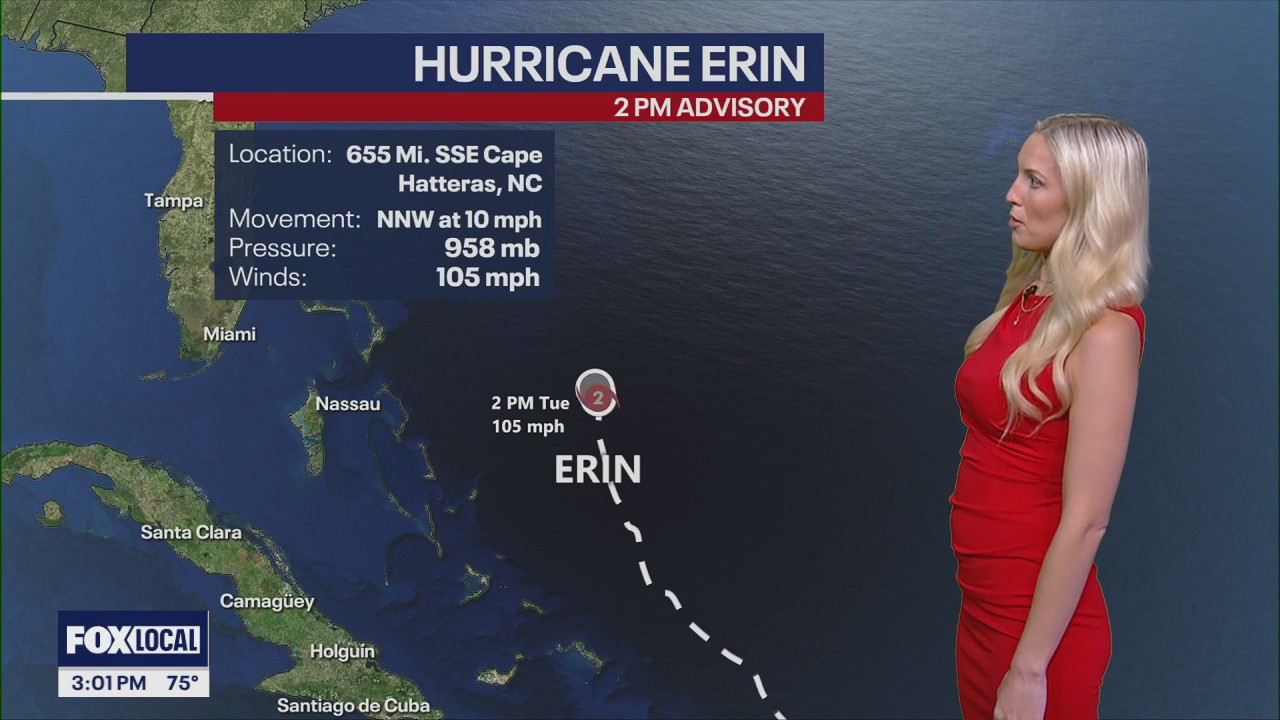 Latest on Hurricane Erin