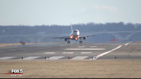 Powerful windstorm causing canceled flights, rough takeoffs and landings at DC area airports