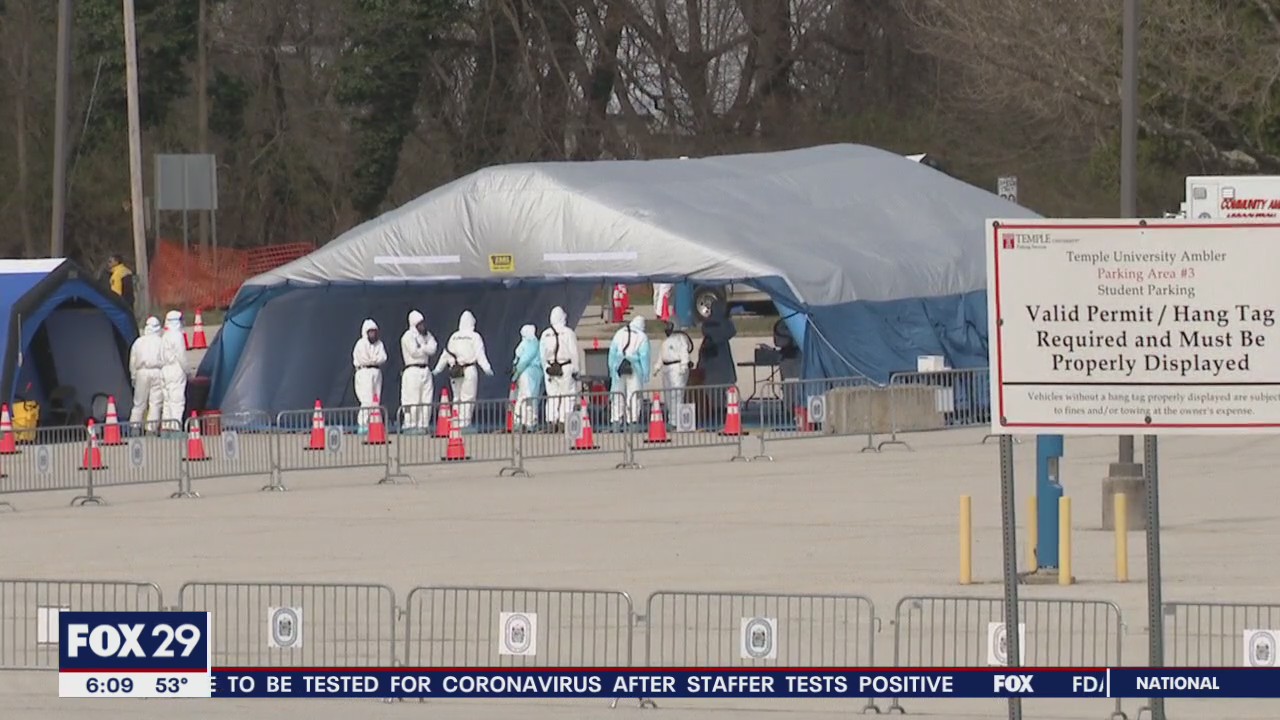 Drive-through coronavirus testing site opens in Upper Dublin Twp.