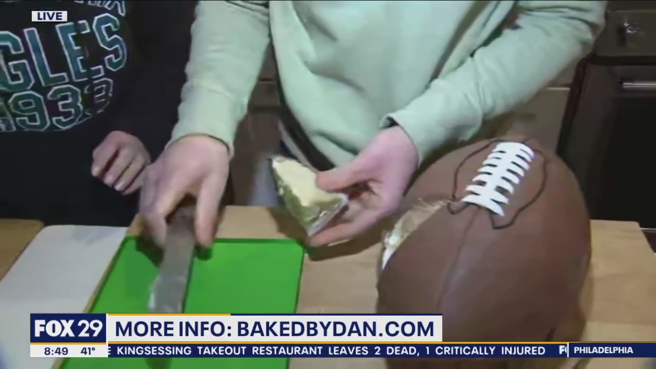 Baked by Dan has the perfect football-themed cake for your Eagles celebrations