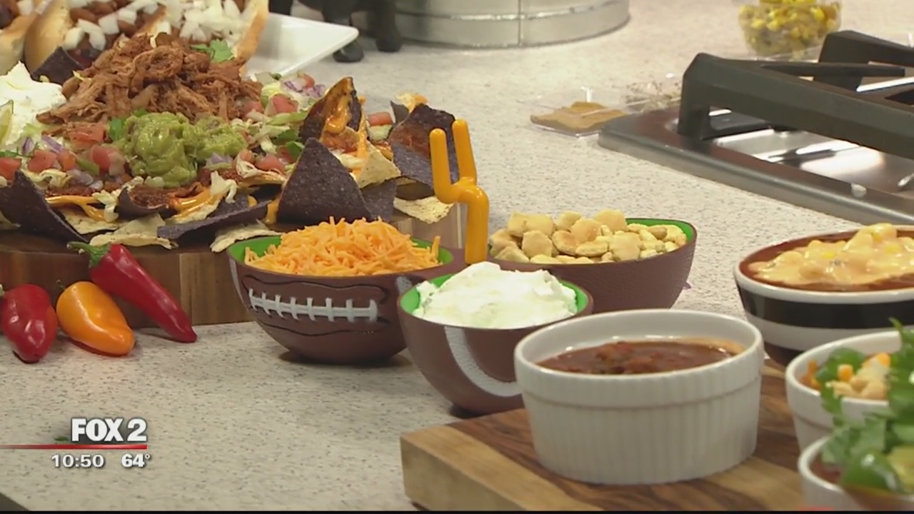 Tailgating chili with Famous Dave's