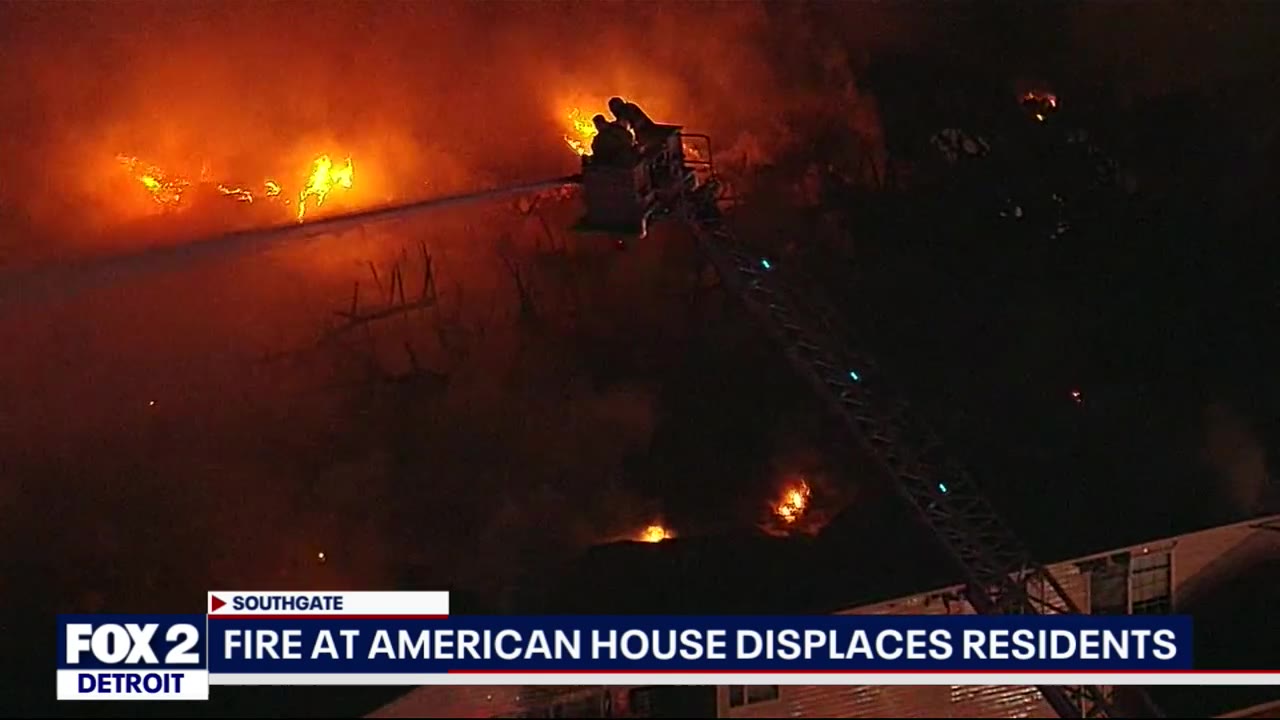 Cat dies, firefighter, civilian injured in massive Southgate fire