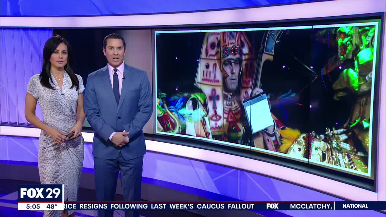 Mummers promote upcoming Mardi Gras event, address controversy