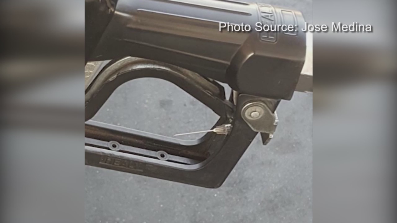 Man claims he was injured by hypodermic needle