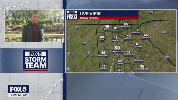 Friday midday weather forecast