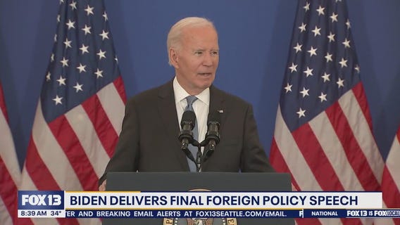Biden delivers final foreign policy speech