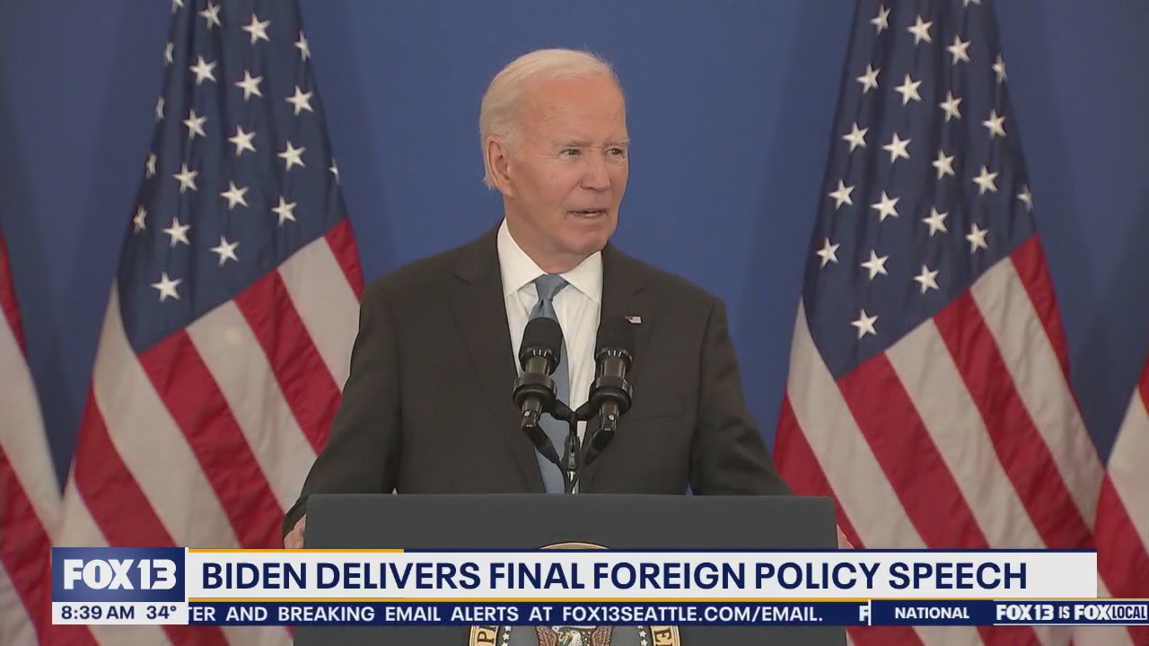 Biden delivers final foreign policy speech