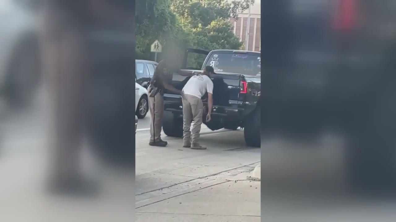 Dream Cruise driver gets spanking from sheriff's deputy for doing burnout