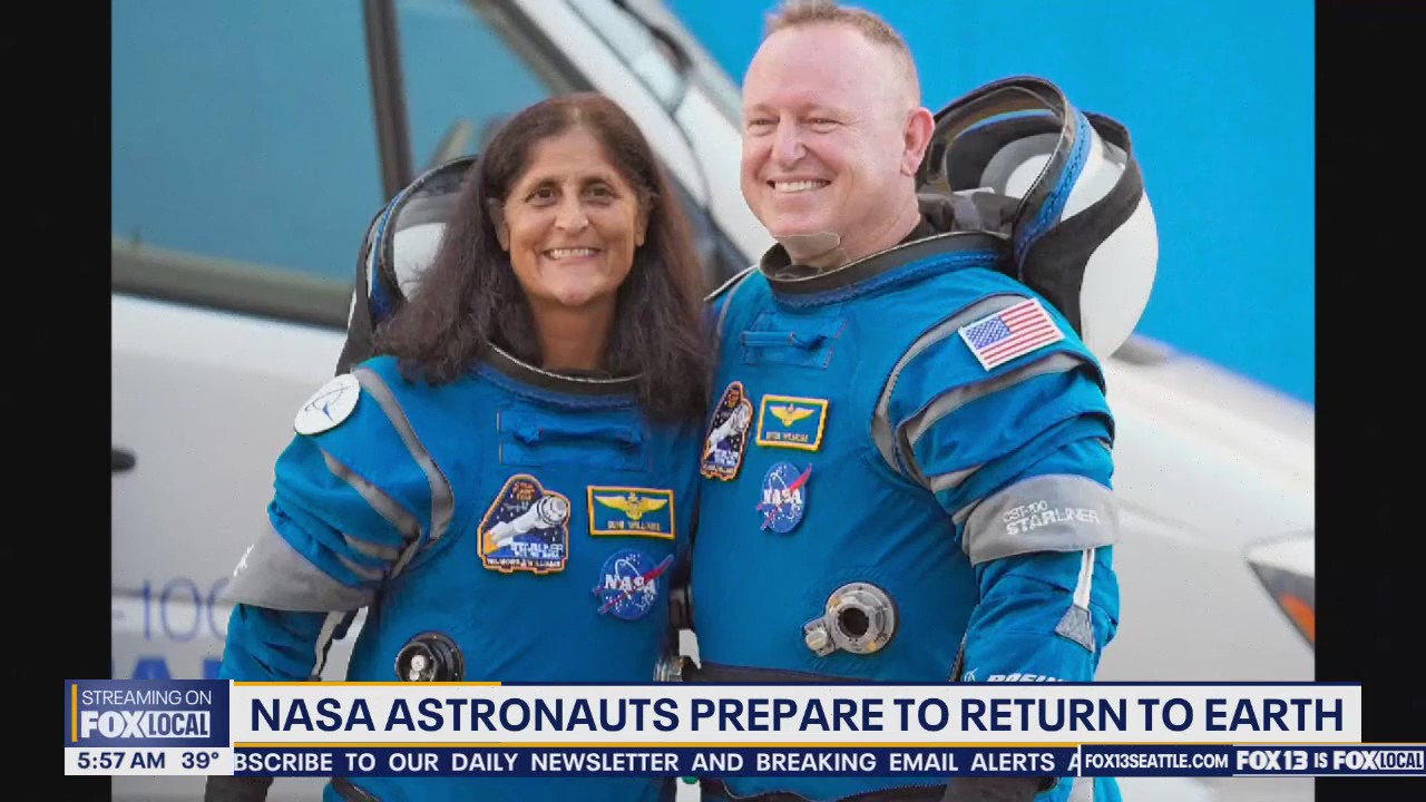NASA astronauts prepare to return to Earth