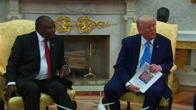 Trump accuses South African president of 'white persecution'
