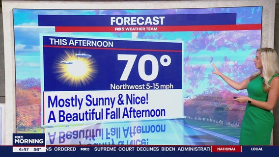 FOX 5 Weather forecast for Tuesday, October 8