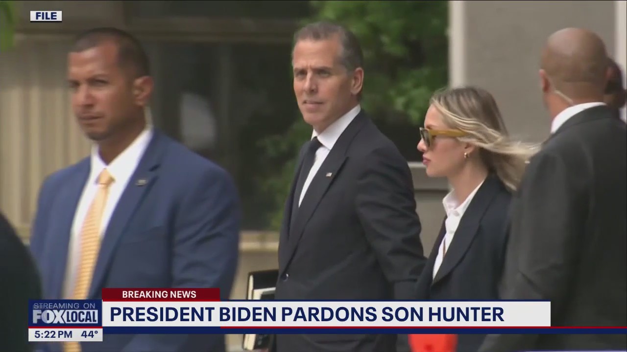 President Biden pardons son Hunter Biden