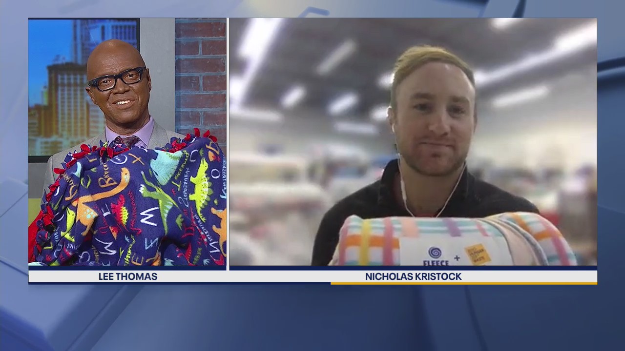 Make a blanket to brighten the spirit of a hospitalized child with the group Fleece and Thank You