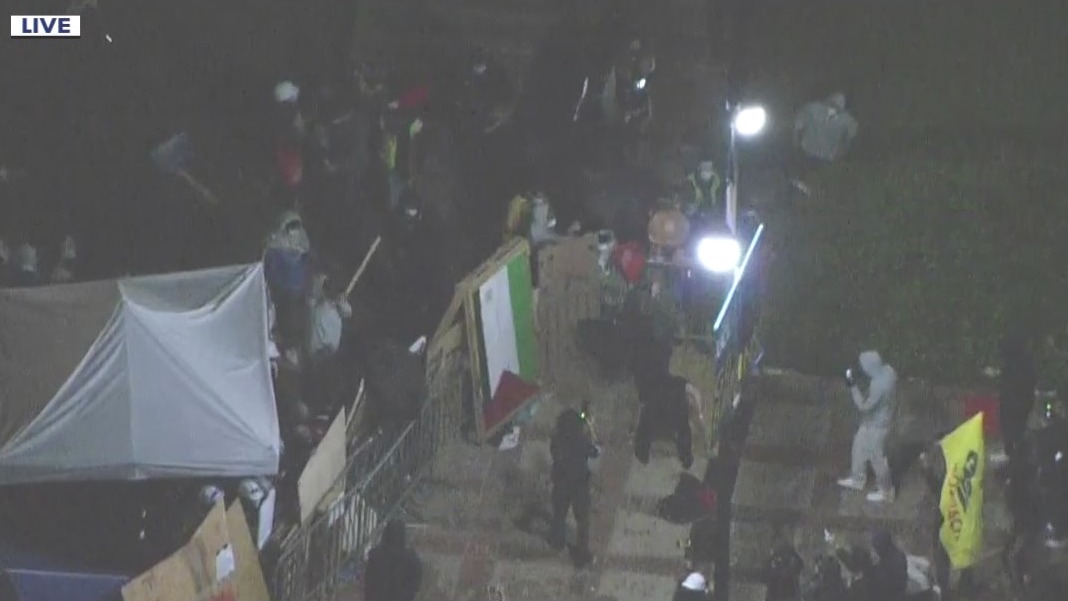 Why aren't LA police stopping UCLA violence?