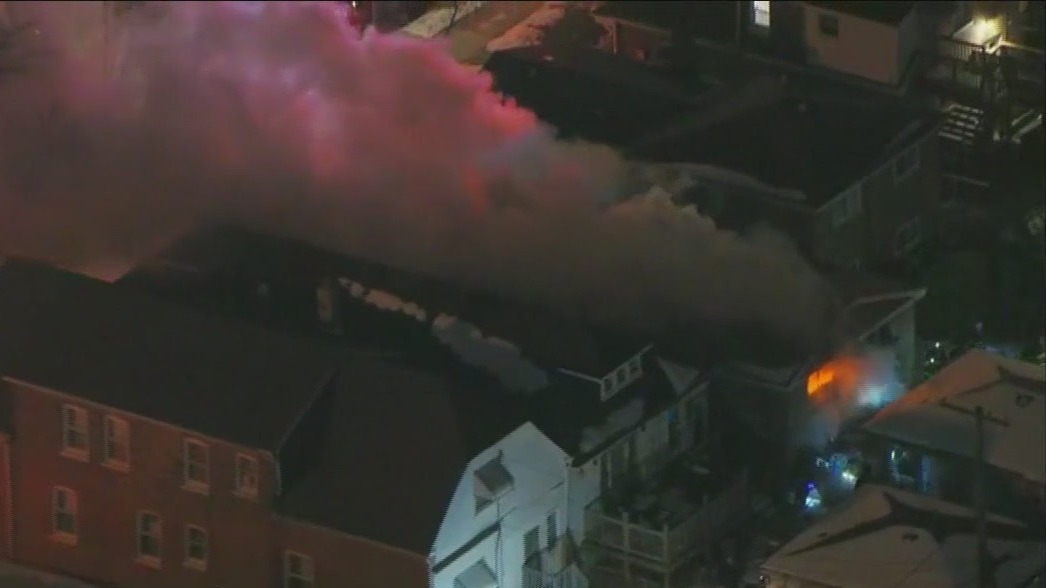 Firefighters battling house fire