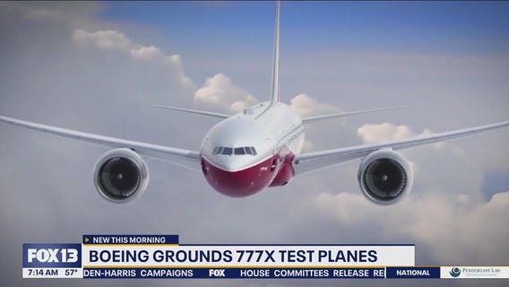 Boeing grounds 777X test planes