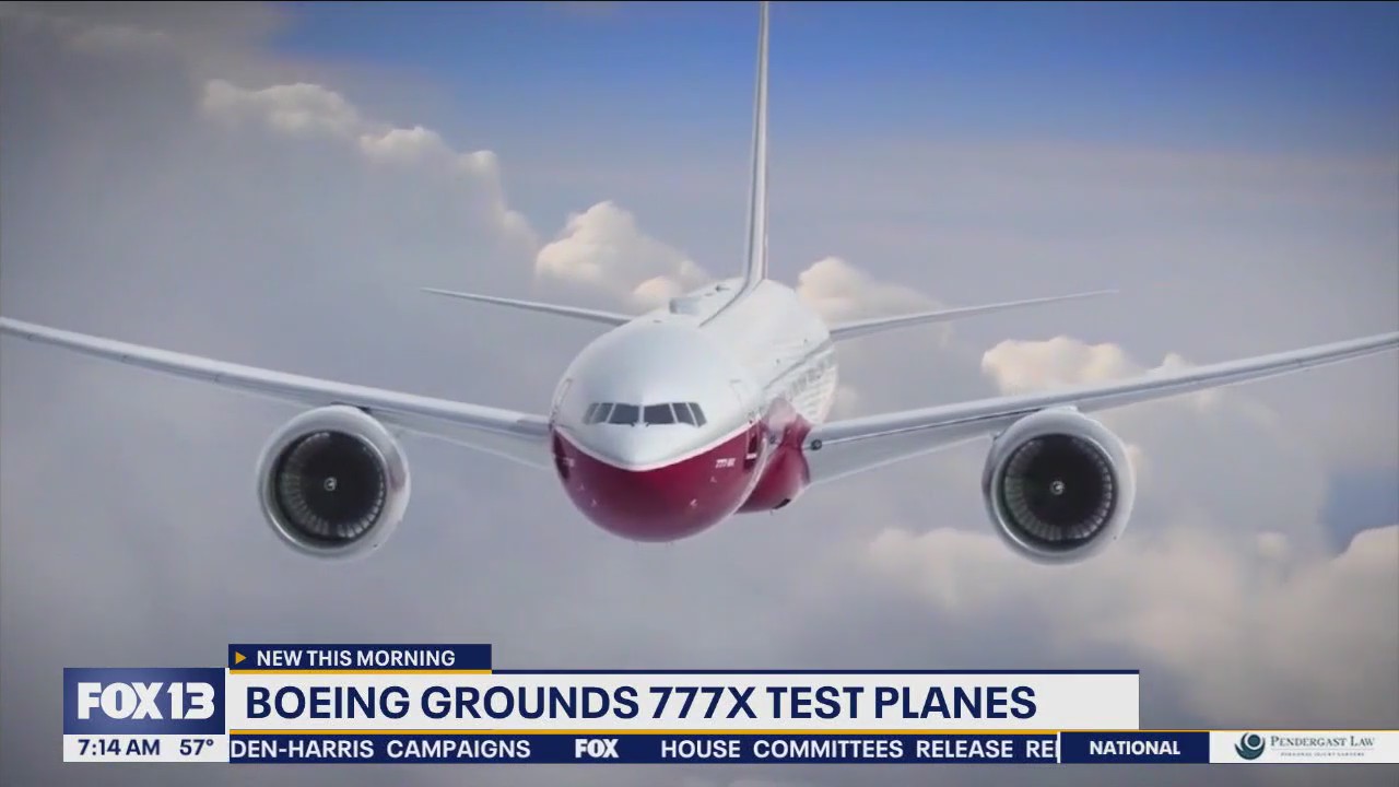 Boeing grounds 777X test planes