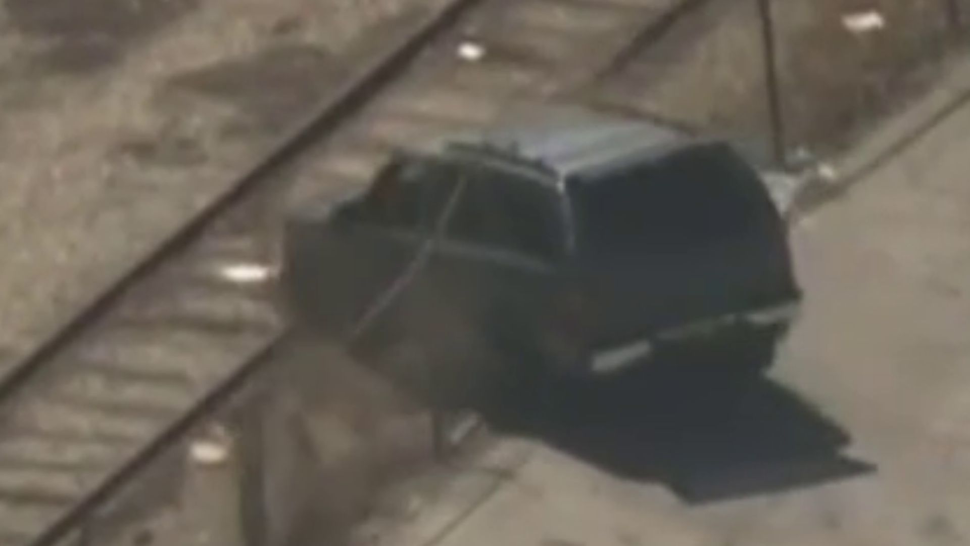 'Real life GTA': Driver plows through fence, drives recklessly along train tracks