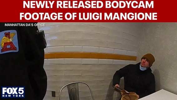 Newly released bodycam video shows police approaching Luigi Mangione at PA McDonald's