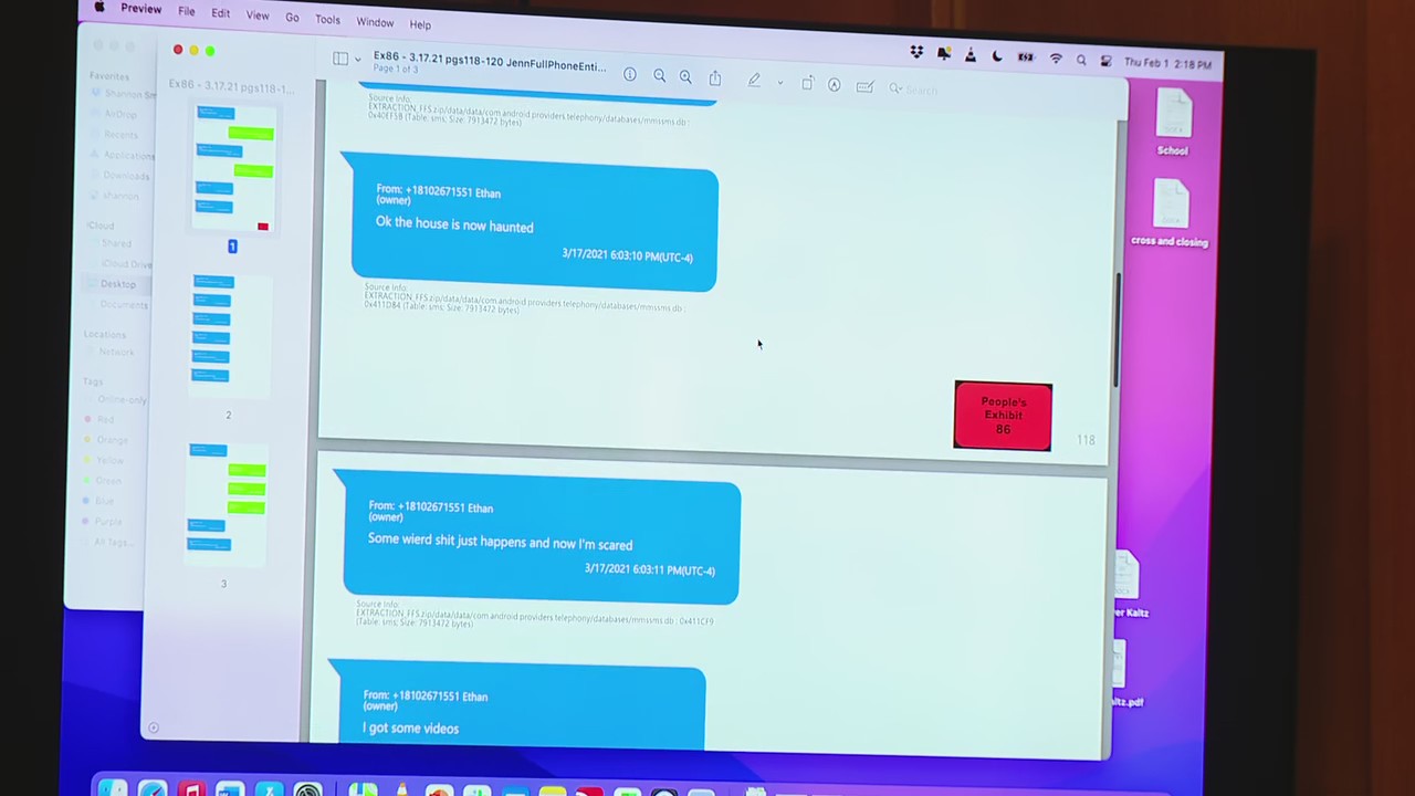 Jennifer Crumbley trial: Jennifer dismisses son's texts about seeing ghosts