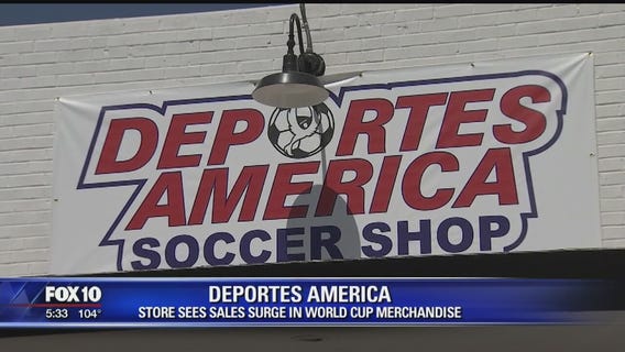 Sales for World Cup merchandise booming at Phoenix sports store