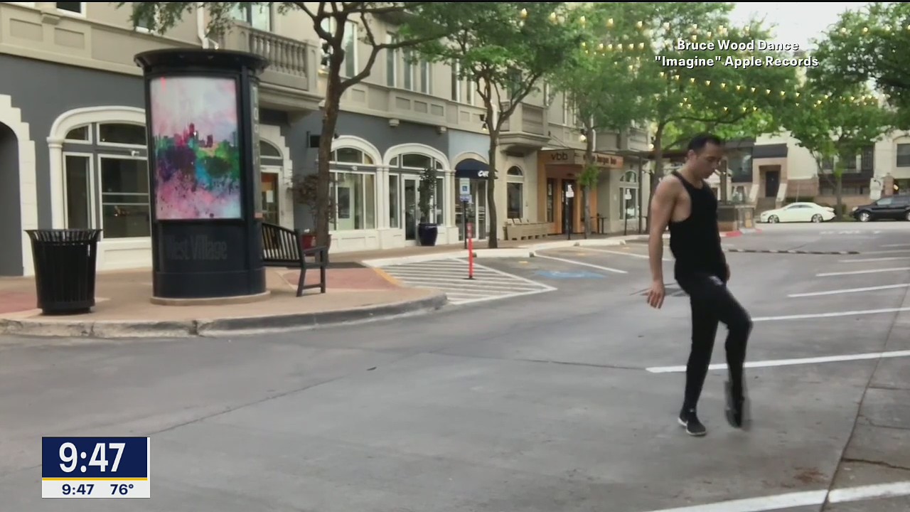 Local dancer performs on empty streets during pandemic