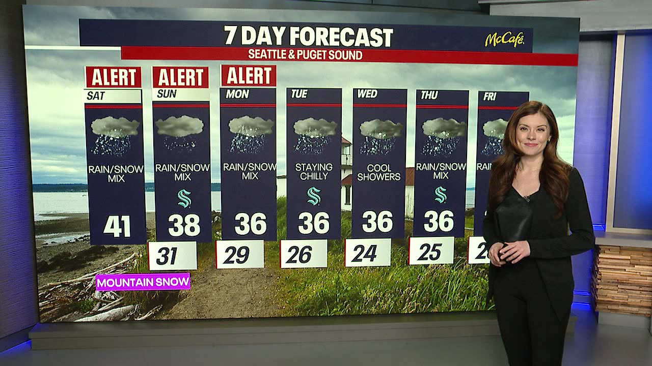 Seattle weather: Snowy February start for some in western WA