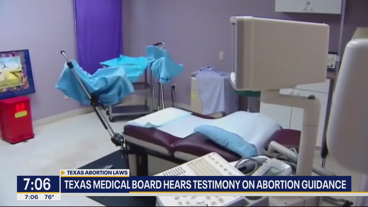 Texas Medical Board hears abortion ban testimony
