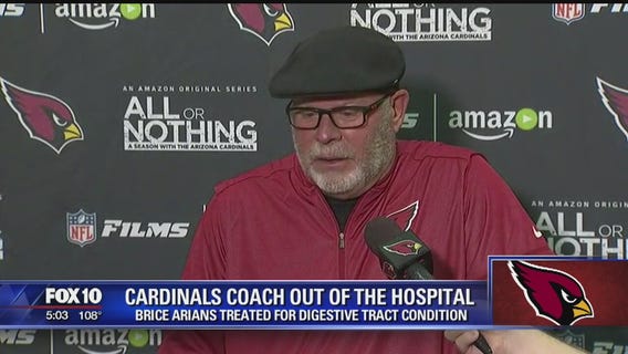 Arians released from hospital, says problem 'no big deal'