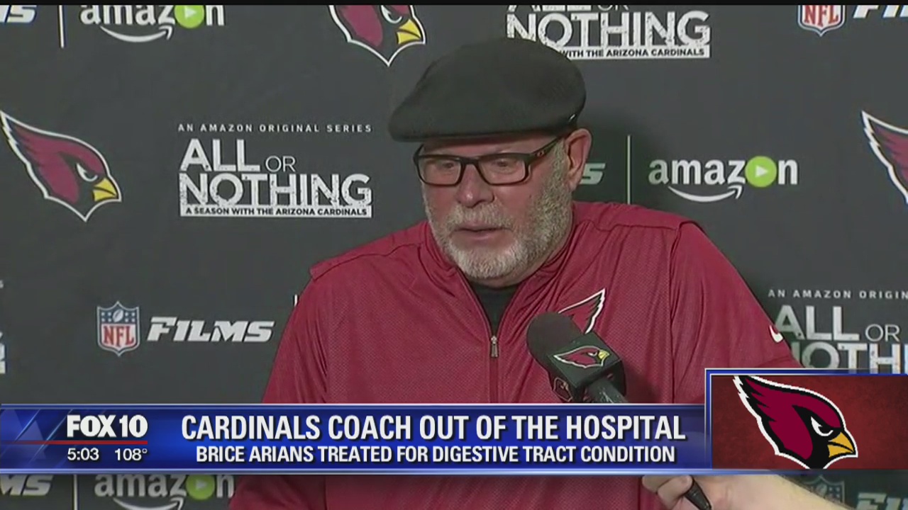 Arians released from hospital, says problem 'no big deal'