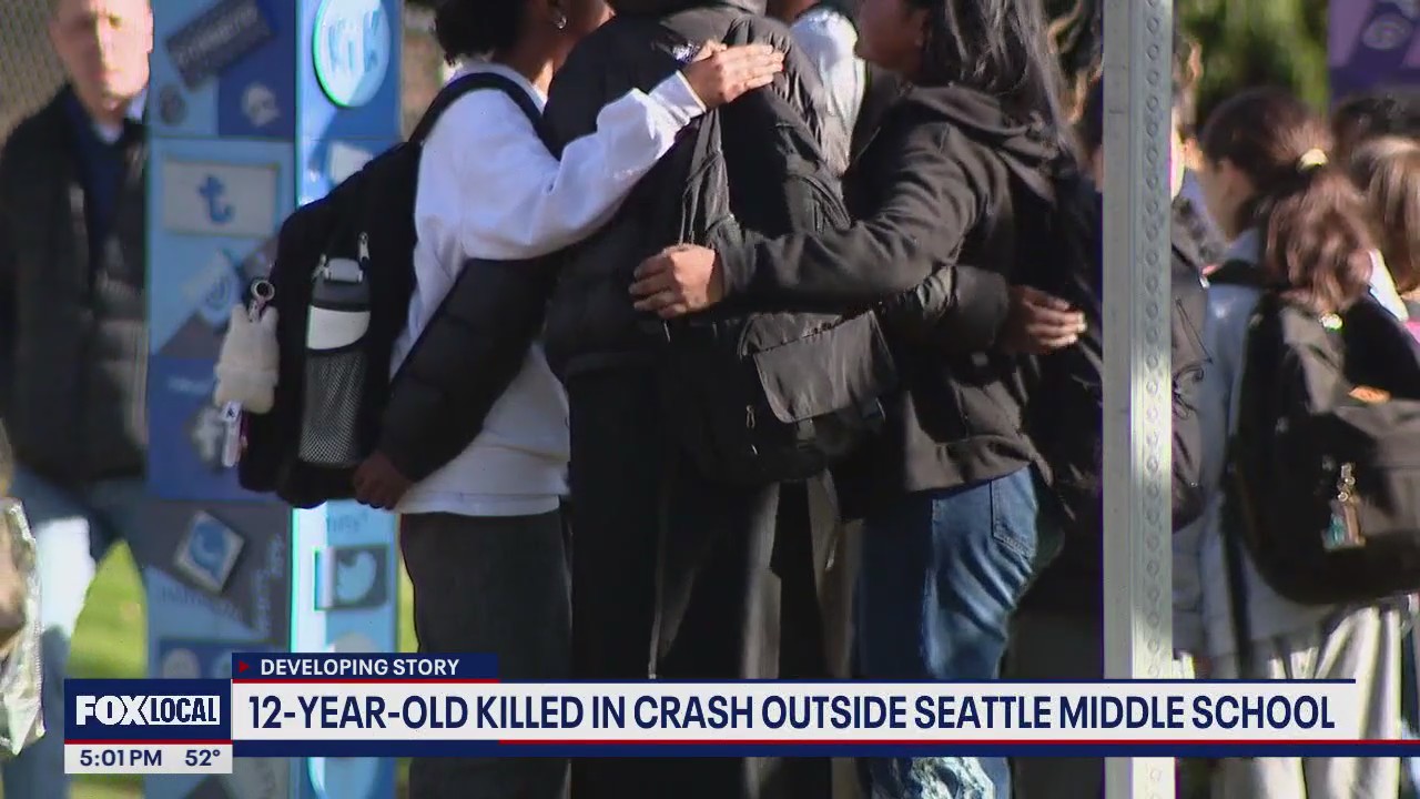 Car rolled 75 feet down hill, killing child at Seattle middle school