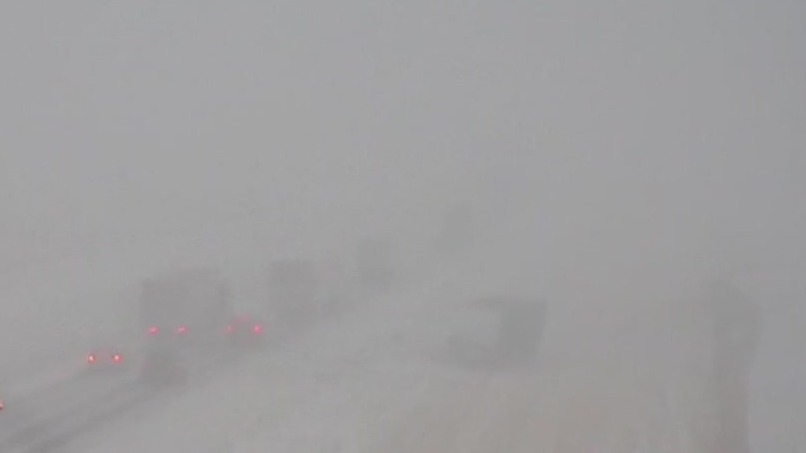 White-out conditions in southern MN
