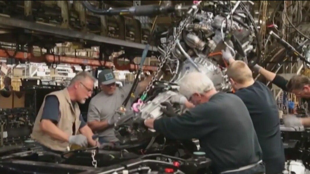 Trump doubles down on tariffs despite declining manufacturing