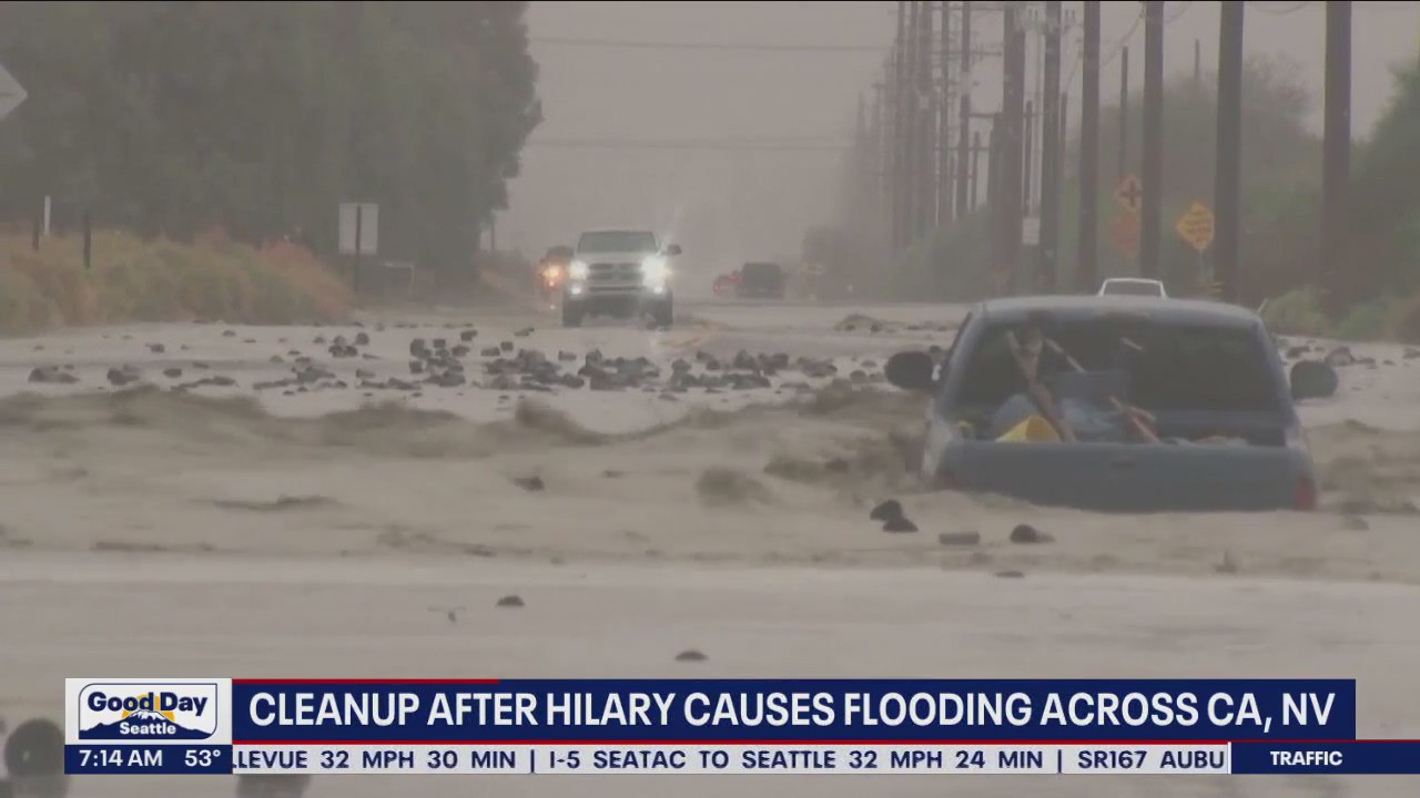 Hilary creating flooding issues across CA, NV