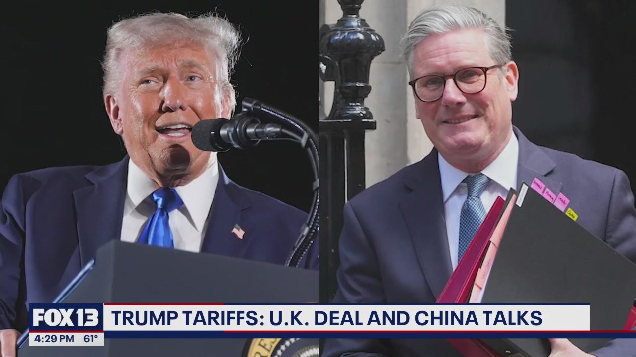 President Trump unveils new U.K. trade deal
