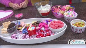 Make this sweet charcuterie board box for Valentine's Day