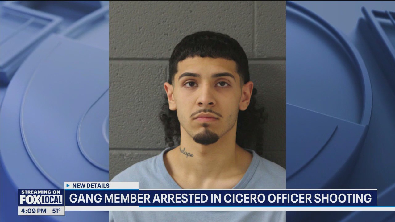 Gang member arrested in Cicero officer shooting