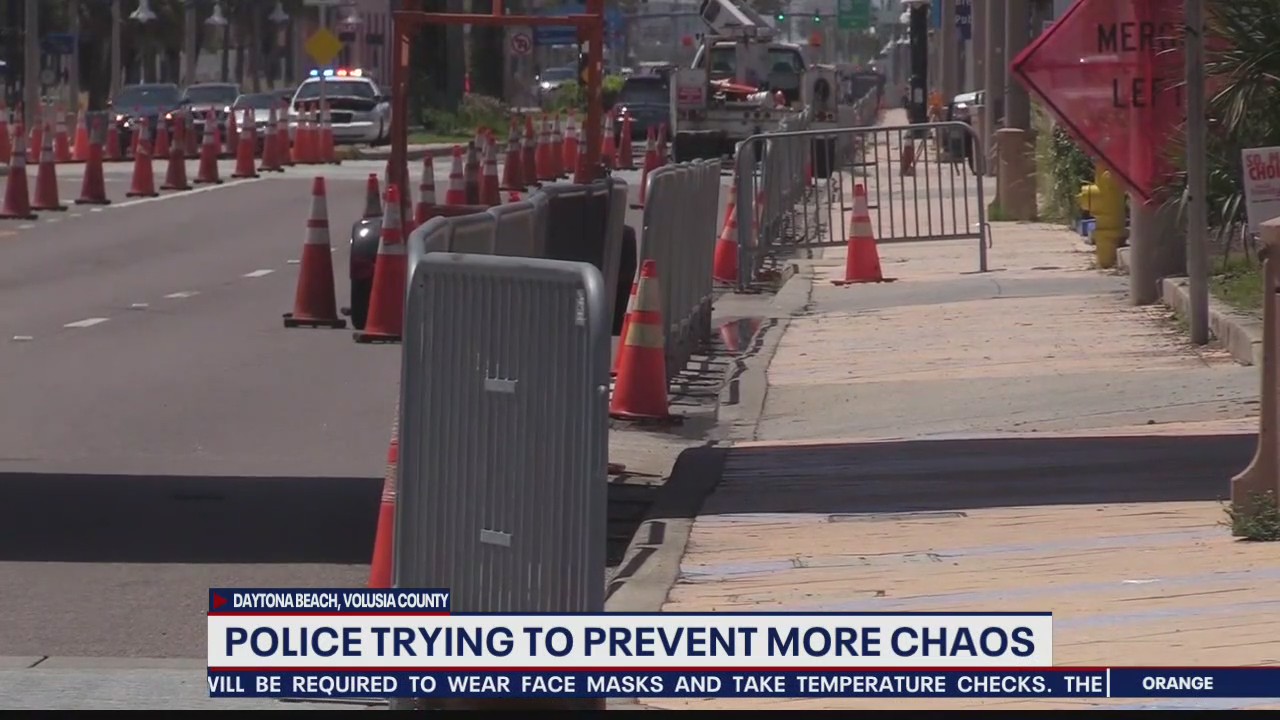 Daytona Beach police trying to prevent crowd chaos