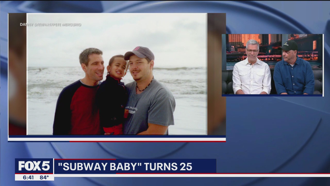 'Subway baby' turns 25