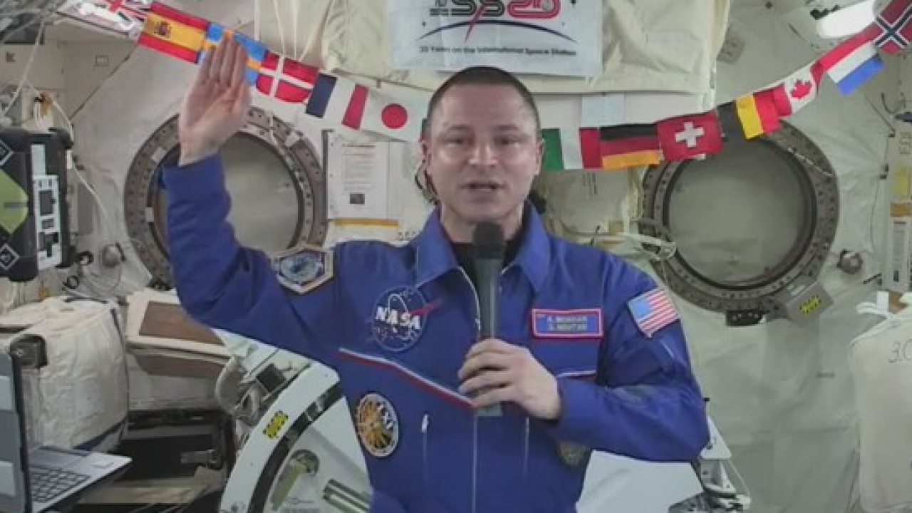 Colonel swears in future soldiers across country from International Space Station
