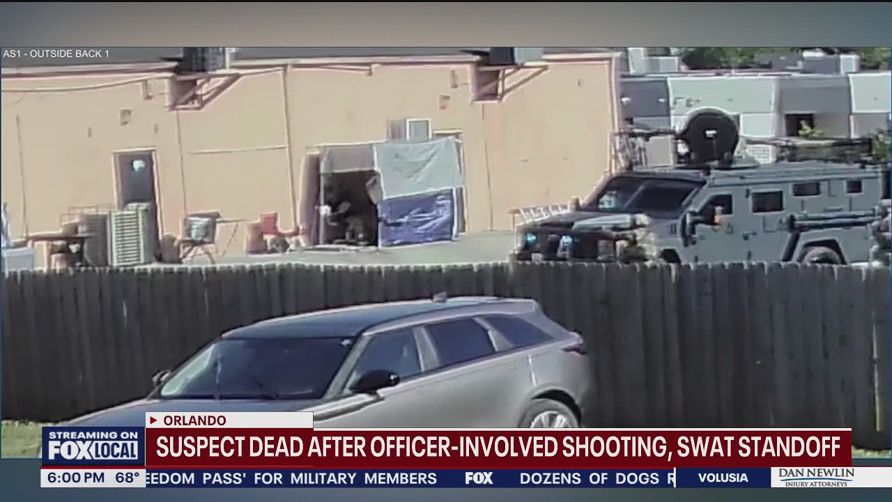1 dead in police, SWAT standoff at Orlando strip mall