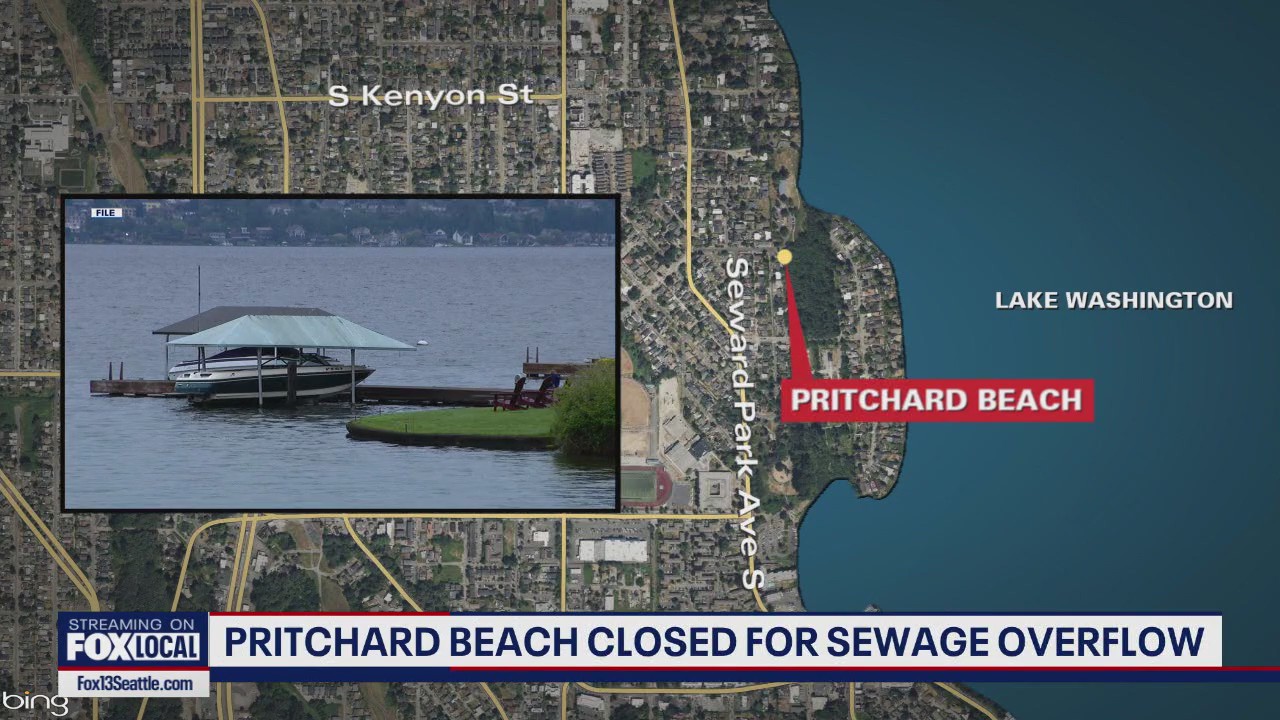 Sewage spill forces Seattle beach park to close