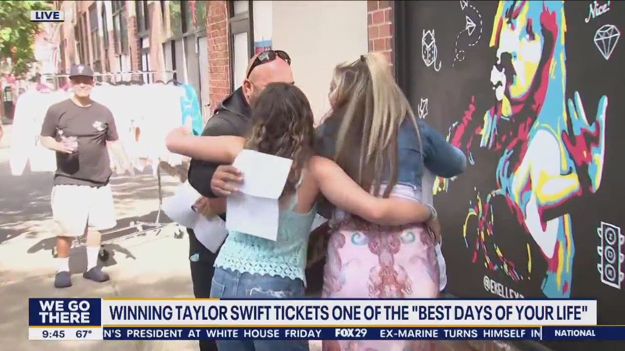 Fans win tickets to Taylor Swift's Sunday show in Philadelphia