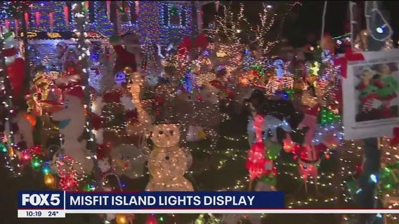 Misfit Island lights display on Long Island