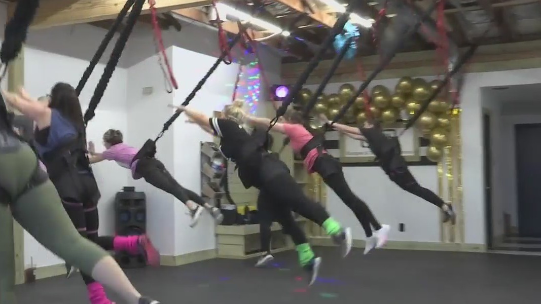 Golden Girls bungee jump in LaPorte