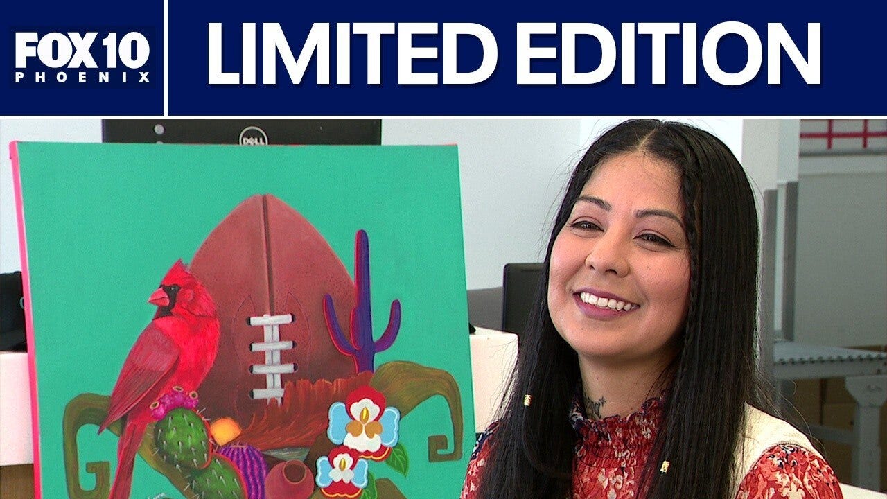 Limited-edition cap features artwork by Superbowl artist