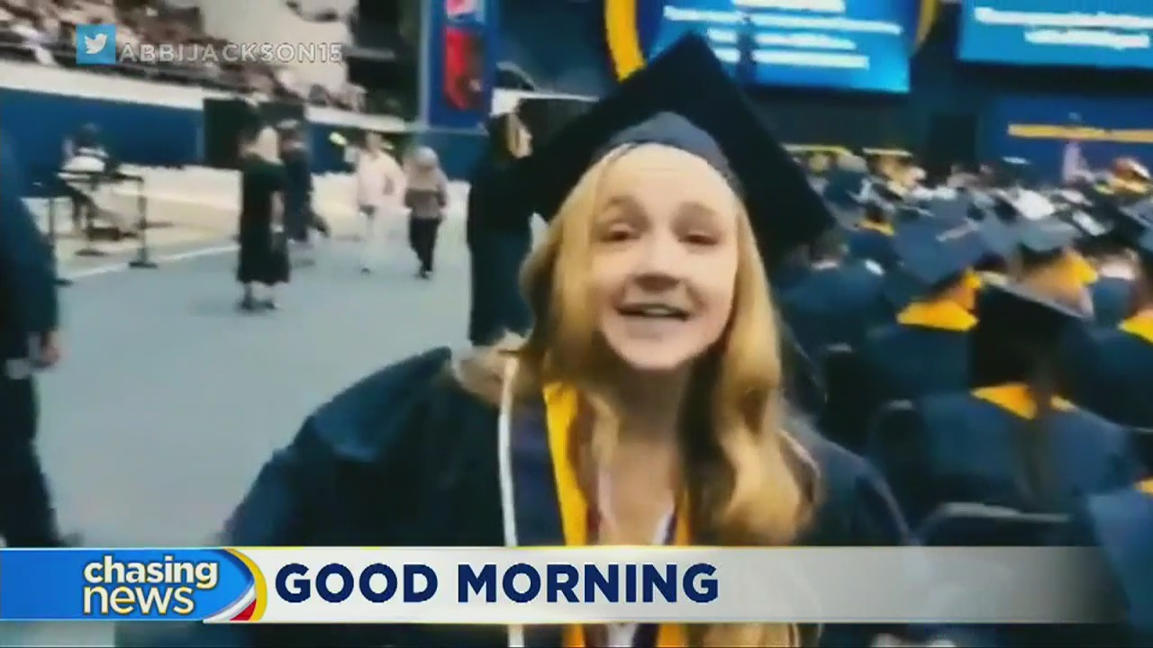 Kim K shares college grad's Kanye video