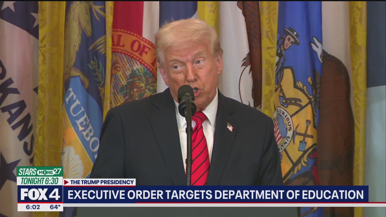 Trump signs order to 'begin eliminating' DoE